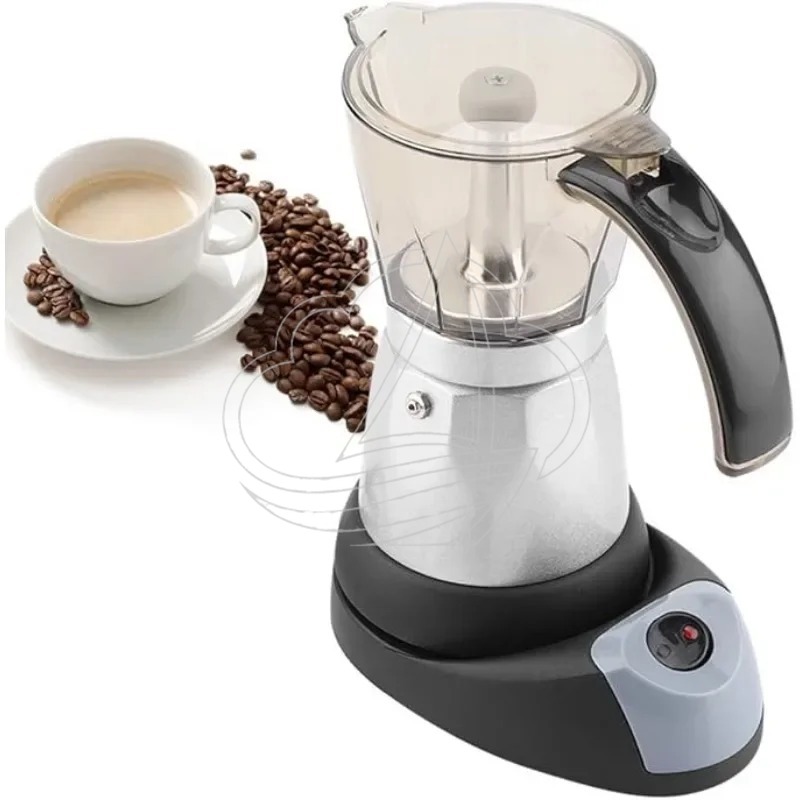 Home Office Moka - 電気式エスプレッソモカポット、取り外し可能なイタリアンコーヒーメーカー、家庭用キッチン、オフィス、カフェ用