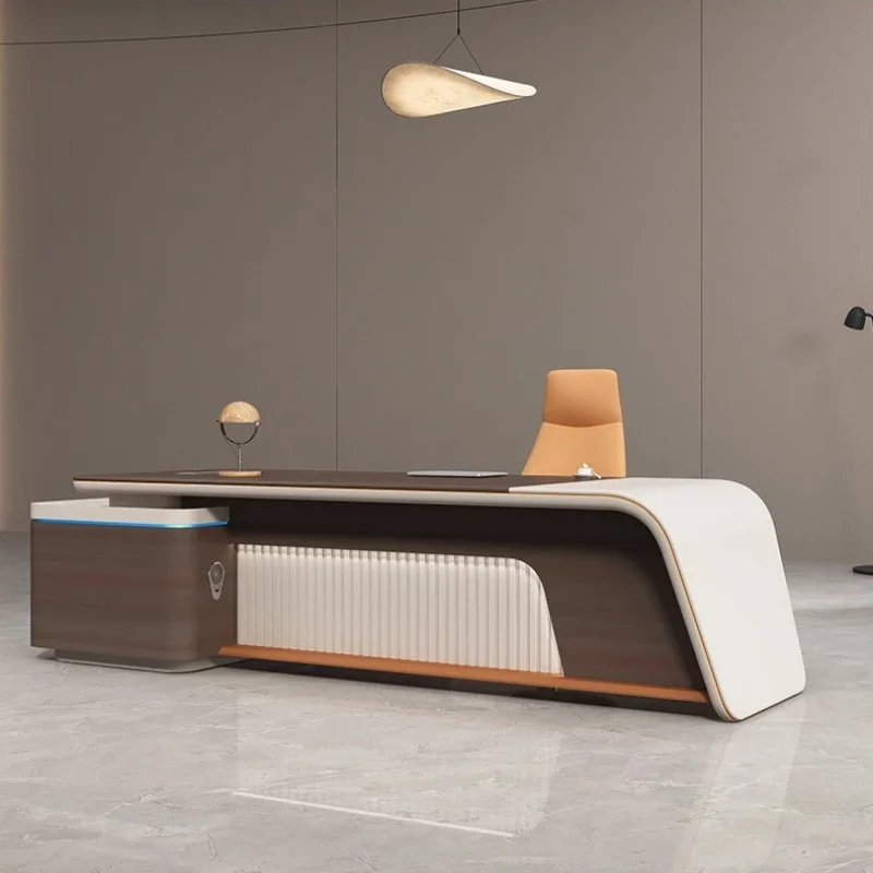 Home Office L Shaped Desk - 収納付きコンピューターデスク、デスクテーブルオーガナイザー、モダンで豪華なエグゼクティブデスク、L字型オフィスデスク（引き出し付き）販売中