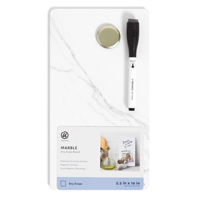 Whiteboard Magnetic - ホワイトボード 5.5インチ×10インチ 磁気式ドライイレースボード フレームレス：オフィスやロッカーでの使用に適した小型ホワイトボード
