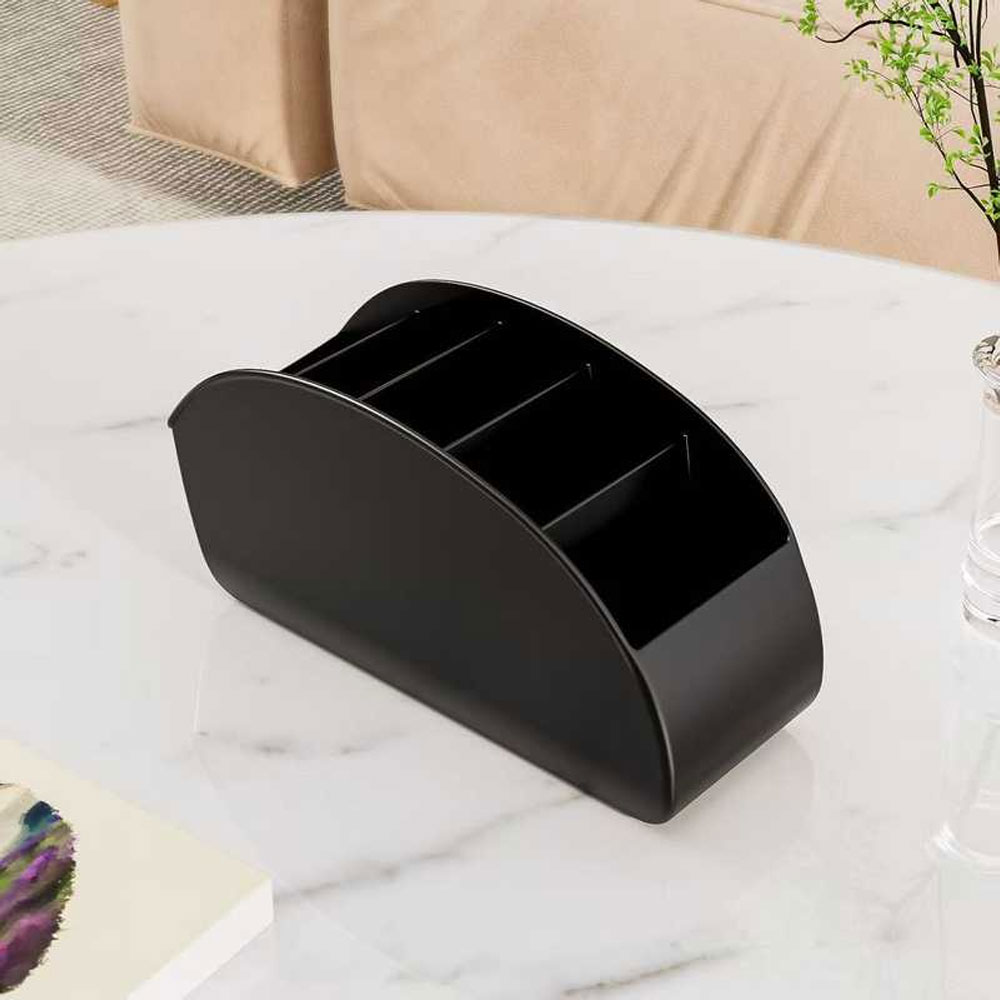 Home Office Desk Ideas - マルチコンパートメントリモコン収納ボックス、多機能デスクトップオーガナイザー、テレビリモコン、文房具、メガネ、化粧品、小物収納に最適、省スペースベッドサイドテーブル収納ボックス、家庭やオフィス環境に汎用、創造的で実用的な家庭用収納ボックス
