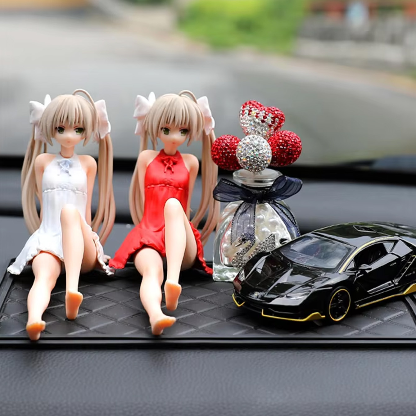Home Office Romance Manga - ヨスガノソラ 神楽野ソラ PVCフィギュア 赤と白の衣装 車 自宅