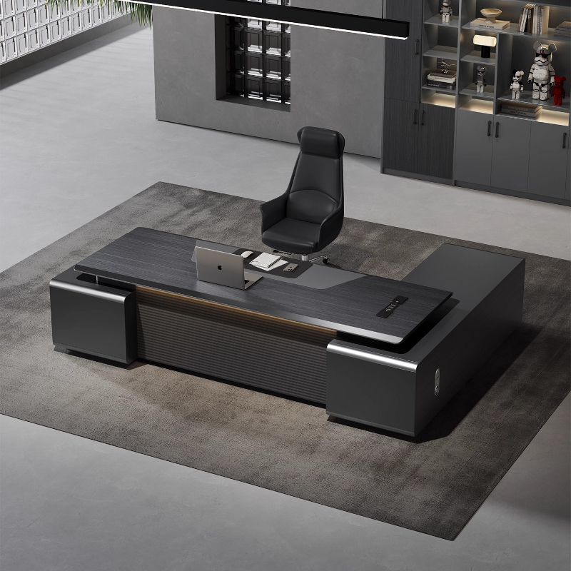 Home Office L Shaped Desk - 高級 L 字型コンピュータデスク 収納付きワークデスク テーブルオーガナイザー オフィスデスク