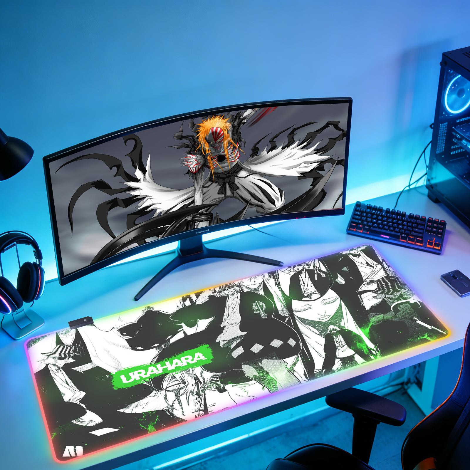 Home Office Bleaching - B-BLEACH 新しい RGB コンピュータホームマウスパッド XXL デスクマット天然ゴムオフィスアンチスリップゲームアクセサリーパッド