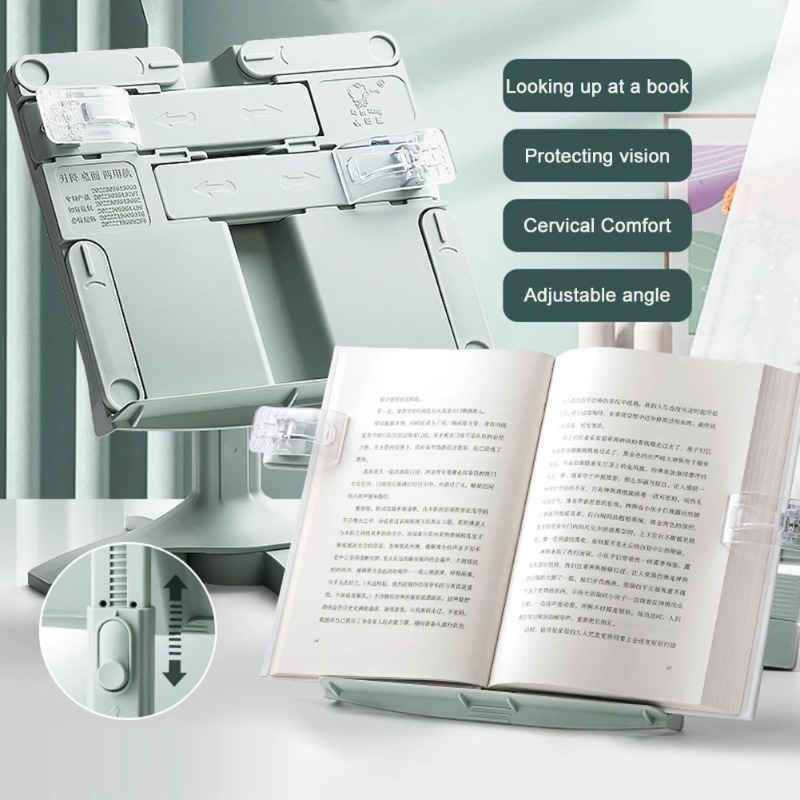 Home Office Bookshelves - 新しいリフティング式読書スタンド 多機能ブックスタンド ホームオフィス、書斎用 本棚スタンド 調節可能 タブレット、書籍対応