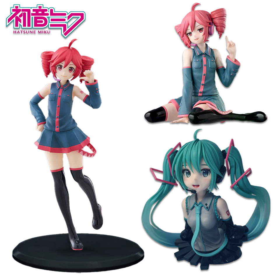 Home Office Romance Manga - かわいいアニメバーチャルアイドルフィギュア初音ミクバストカサネテトチョコノセPVCコレクタブル卓上オフィスホームインテリアデコレーション