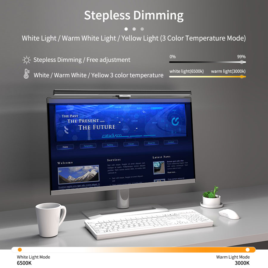 50cm LEDモニターライトバー スクリーンハンギングラン - Home Office Desk Ideas のレビューと価格