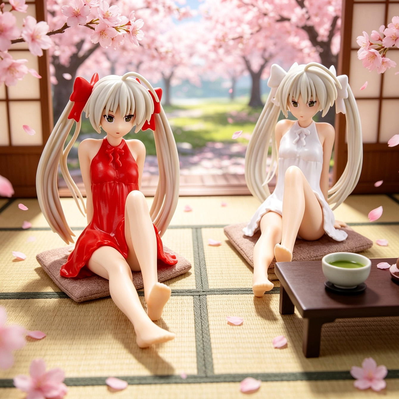 ヨスガノソラ 神楽野ソラ PVCフィギュア 赤と白の衣装 車 - Home Office Romance Manga のレビューと価格