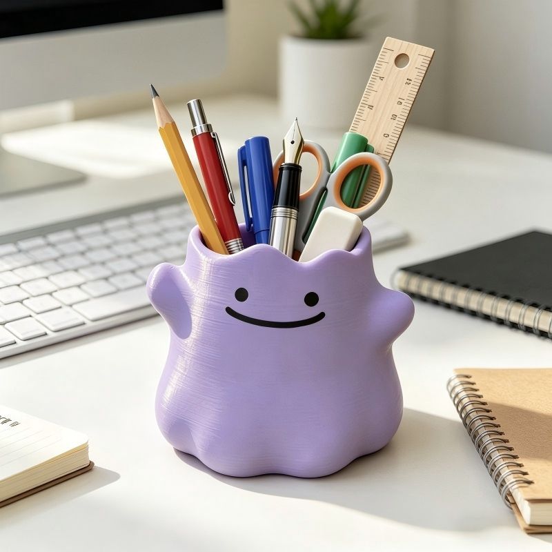 漫画キャラクターペンホルダー クリエイティブ収納オーガナイザ - Home Office Setup のレビューと価格
