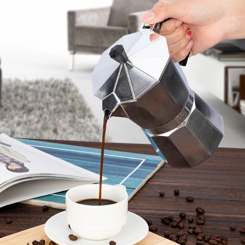 ポータブル八角形アルミモカポット イタリアンエスプレッソメー - Home Office Moka のレビューと価格