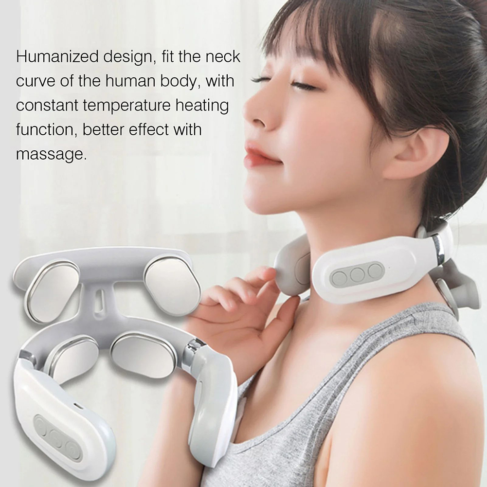 ポータブル 4 ヘッド振動バックマッサージャー USB 充電 - Home Office Head のレビューと価格