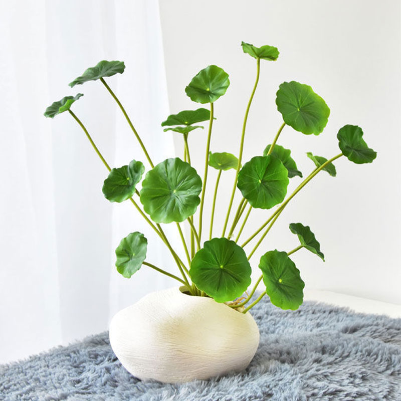 人工蓮植物、プラスチックツリー、偽の植物、ユーカリの葉、本物 - Home Office Head のレビューと価格