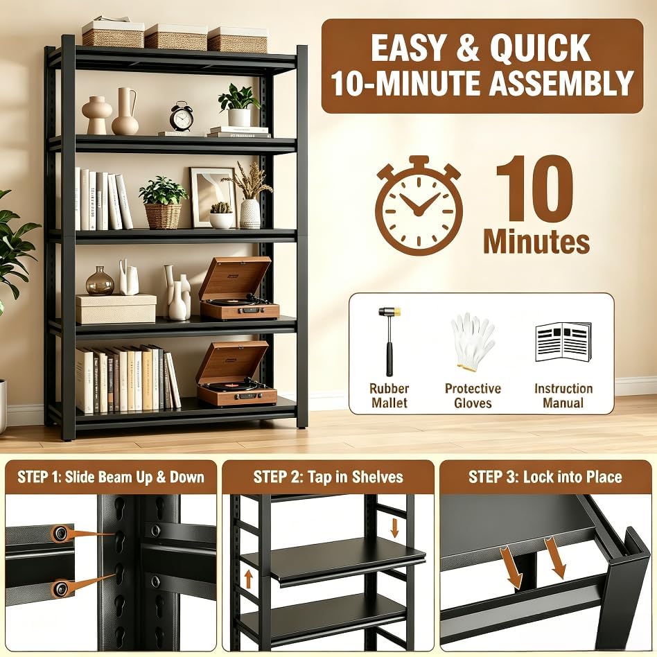 2段式小型金属製本棚、幅14インチの短い本棚、頑丈な狭い本棚 - Home Office Bookshelves のレビューと価格