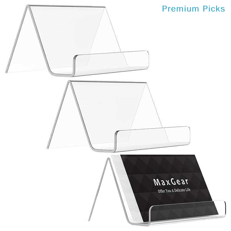 ポータブル透明アクリル製デスクトップ名刺ホルダー テーブルデ - Home Office Desk Ideas のレビューと価格