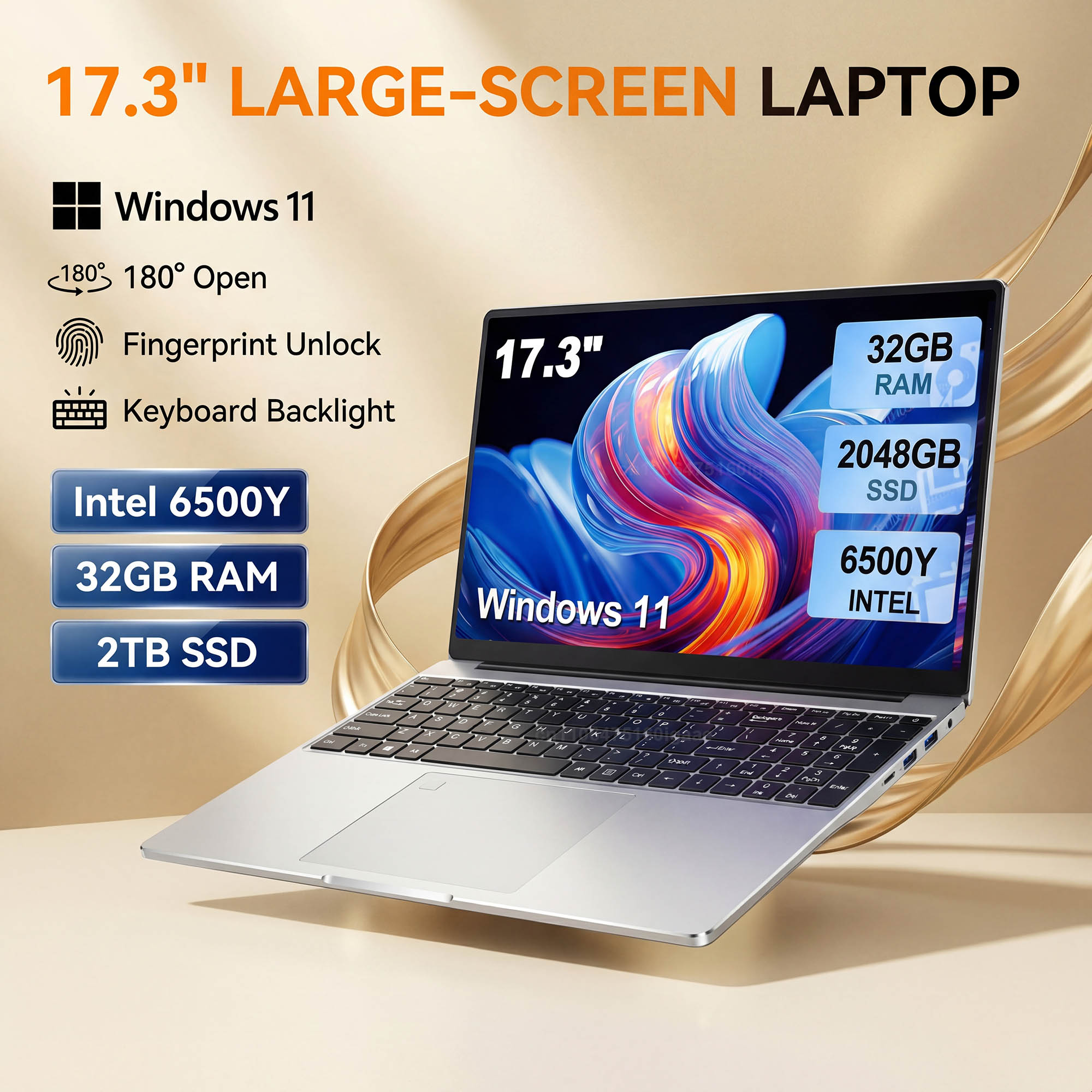 HOT 17.3インチ大画面ノートパソコン Intel 65 - Home Office Laptop のレビューと価格
