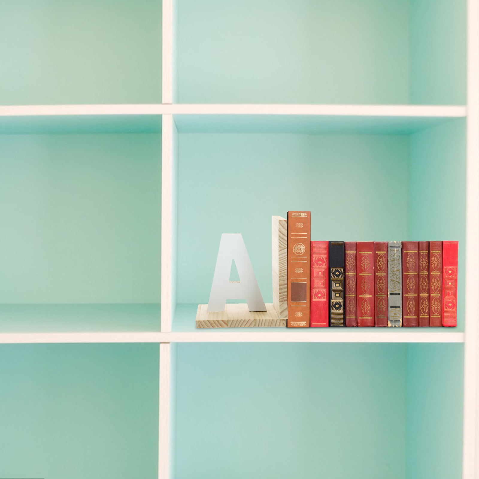 木製ブックエンド デスク用読書本ホルダー シェルフオーガナイ - Home Office Bookshelves のレビューと価格
