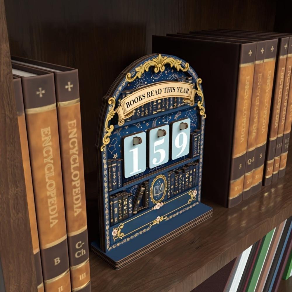 木製ブックディスプレイ ヴィンテージ読書トラッカー ブックホ - Home Office Bookshelves のレビューと価格