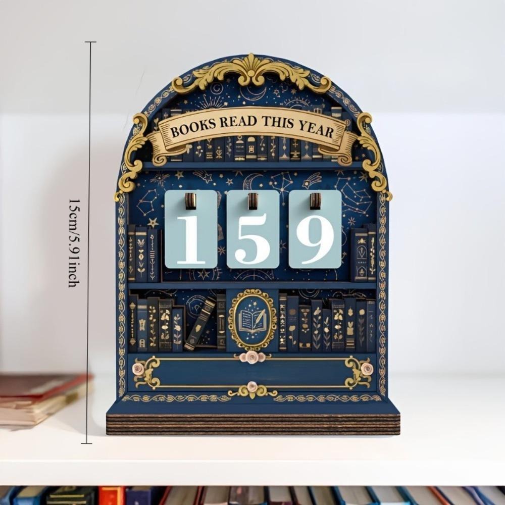 木製ブックディスプレイ ヴィンテージ読書トラッカー ブックホ - Home Office Bookshelves のレビューと価格