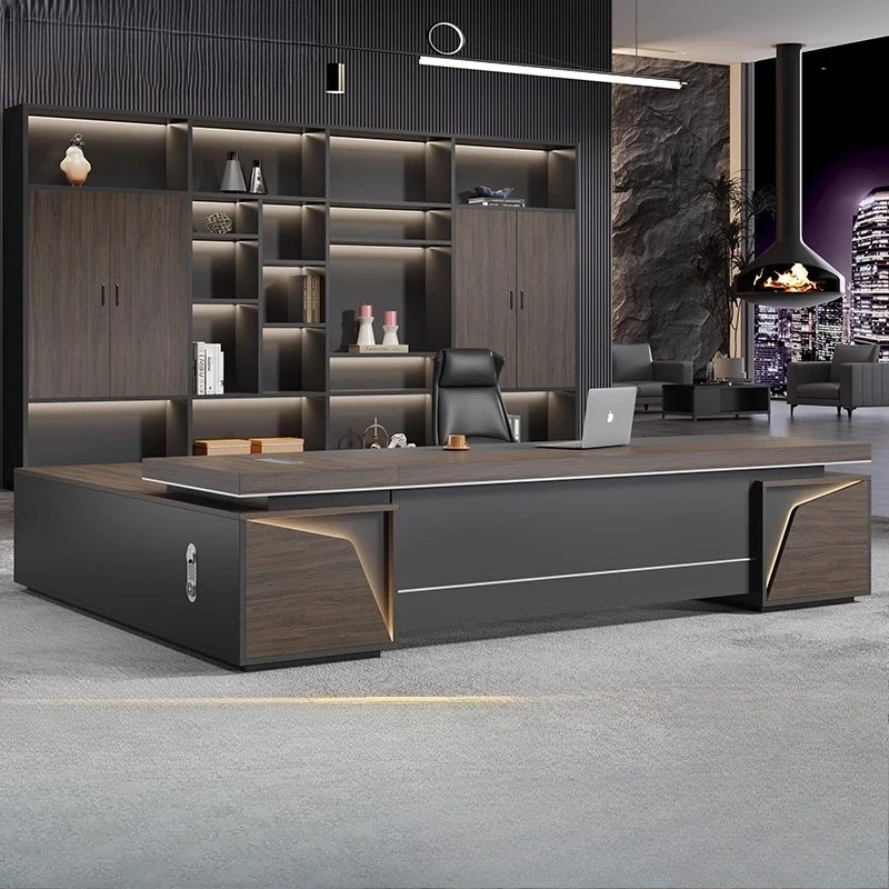 ホームファニチャー収納 L字型エグゼクティブデスク シェルフ - Home Office L Shaped Desk のレビューと価格